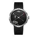 CIGA Design Everest China 65th Anniversary Automaton Titanium Watch – front view of the Everest bedrock automaton dial