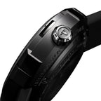 CIGA Design Everest China 65th Anniversary Automaton Titanium Watch – titanium case side and crown close-up