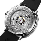 CIGA Design Everest Summit Central Tourbillon Titanium Watch – engraved caseback with tourbillon view
