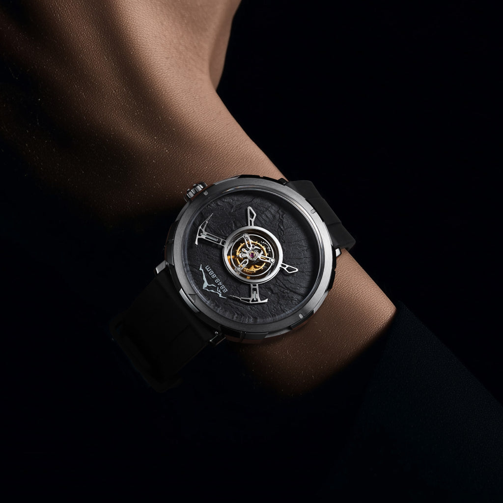 CIGA Design Everest Summit Central Tourbillon Titanium Watch – worn on the wrist