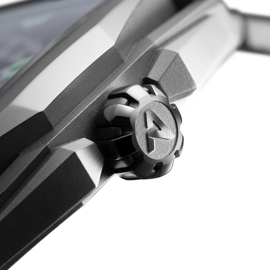 CIGA Design Hunter Titanium Skeleton Automatic Watch – Carbon crown close-up