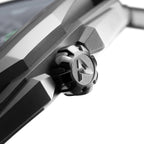 CIGA Design Hunter Titanium Skeleton Automatic Watch – Carbon crown close-up