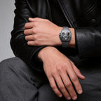 CIGA Design Hunter Titanium Skeleton Automatic Watch – Carbon worn on the wrist