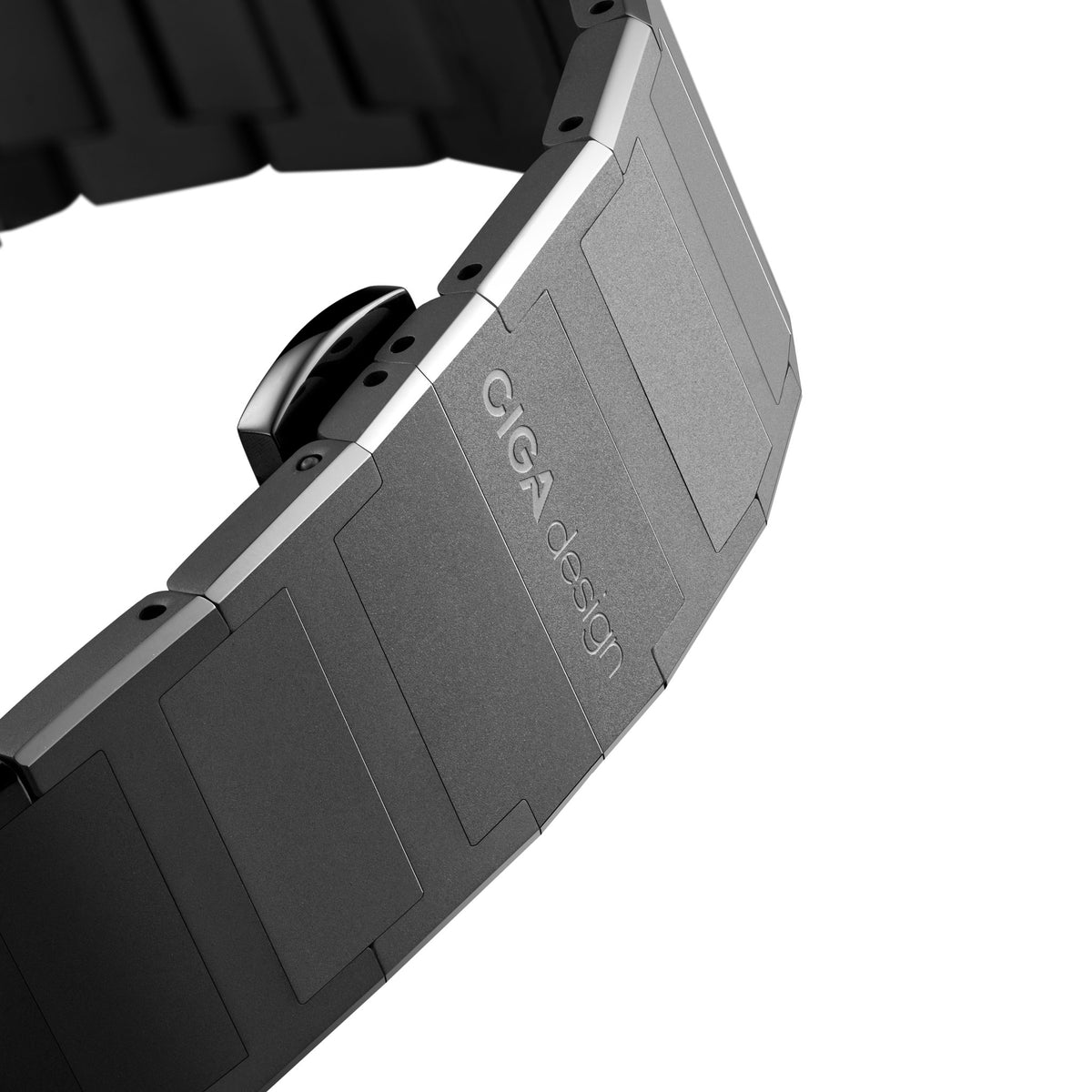 CIGA Design Hunter Titanium Skeleton Automatic Watch – titanium bracelet and folding clasp