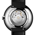 CIGA Design Moon Walker Titanium Automatic Watch – caseback showing the automatic movement