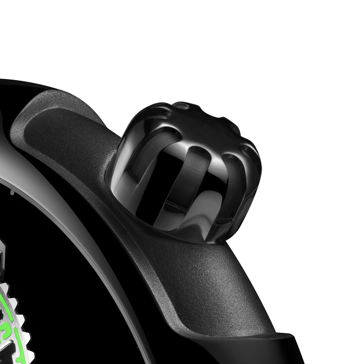 CIGA Design Time Cipher Wandering Hour Automatic Watch – Carbon crown close-up