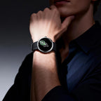 CIGA Design Time Cipher Wandering Hour Automatic Watch – Carbon worn on the wrist, close-up