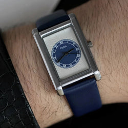 Ciloa Square Casual Simple with blue dial
