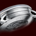 Lucky Harvey ZLS201-2 caseback showing Limited 001/588 Edition engraving and exposed automatic movement