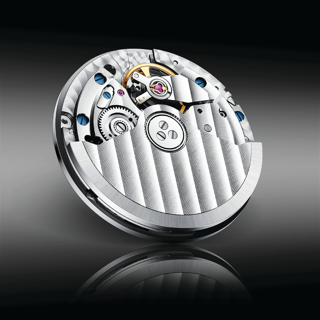 Lucky Harvey ZLS301-1 automatic mechanical movement with striped rotor and balance wheel