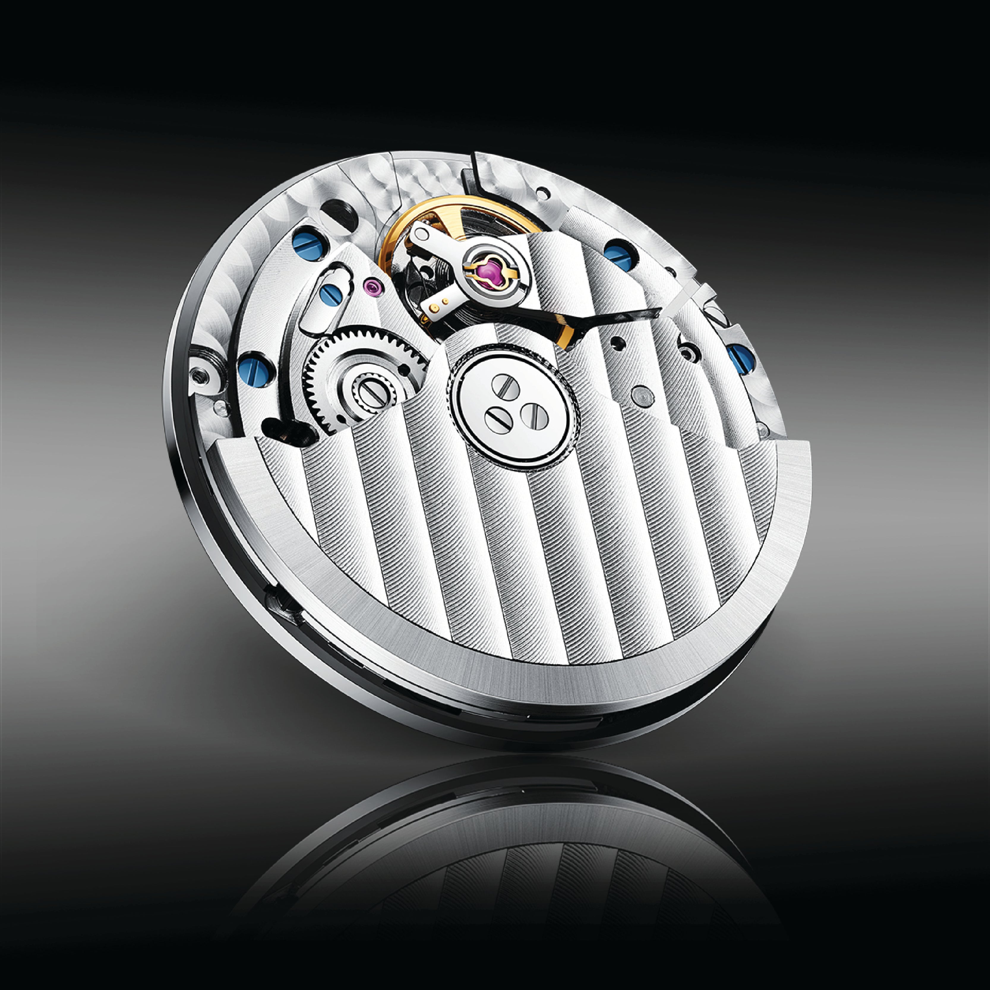 Lucky Harvey ZLS301-1 automatic mechanical movement with striped rotor and balance wheel