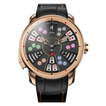 Lucky Harvey ZLS301-1 Three Card Poker rose gold automatic watch, front view