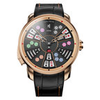 Lucky Harvey ZLS301-1 Three Card Poker rose gold automatic watch, front view