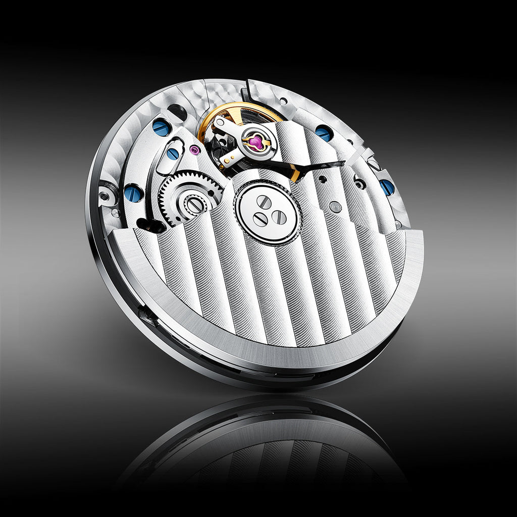 Lucky Harvey ZLS302-1 silver case green poker roulette automatic watch - movement
