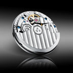 Lucky Harvey ZLS302-1 silver case green poker roulette automatic watch - movement