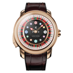 Lucky Harvey ZLS302-2 Rose Gold Black Poker Roulette Automatic Watch – image 2 of 7