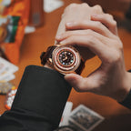 Lucky Harvey ZLS302-2 Rose Gold Black Poker Roulette Automatic Watch – image 4 of 7