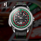 Lucky Harvey ZLS303-2 European Roulette automatic watch on branded background with logo