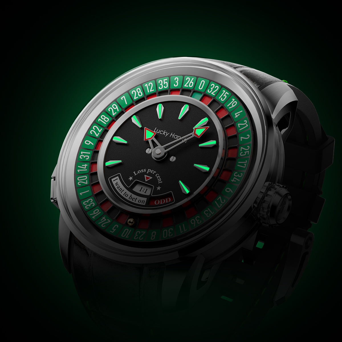 Lucky Harvey ZLS303-2 Silver European Roulette Automatic Watch – image 4 of 7