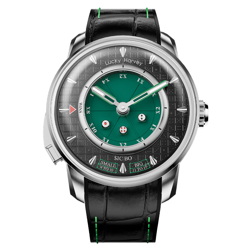 Lucky Harvey ZLS304-1 Green Sic Bo Automaton Watch – image 2 of 5