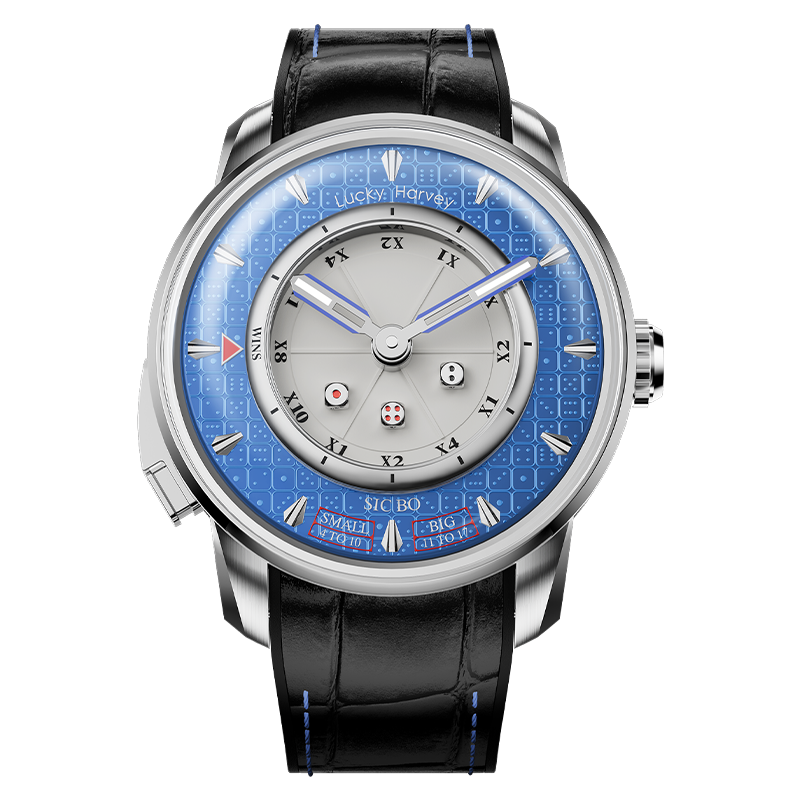 Lucky Harvey ZLS304-2 Blue Sic Bo Automaton Watch – image 2 of 4
