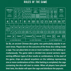 Lucky Harvey ZLS304-2 Sic Bo watch rules of the game infographic explaining dice betting combinations