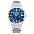 Lucky Harvey ZLS402-1 ocean blue hammer chiming automatic watch, front view