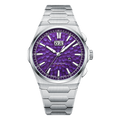 Lucky Harvey ZLS402-4 purple hammer chiming automatic watch with big date, front view