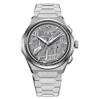 Lucky Harvey ZLS413-1 titanium chiming watch with grey meteorite dial, front studio view