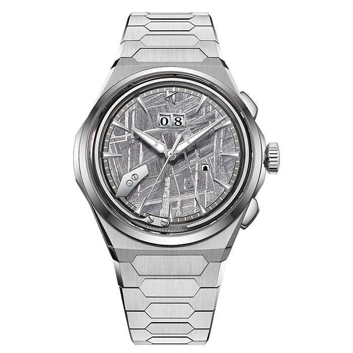 Lucky Harvey ZLS413-2 Silver Titanium Meteorite Dial Chiming Watch – image 2 of 20
