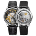 Lucky Harvey ZLS504-1 silver Genghis Khan horse rider eagle automaton chiming watch - front alt
