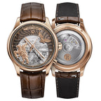 Lucky Harvey ZLS504-2 rose gold Genghis Khan horse rider eagle automaton chiming watch - front alt