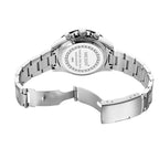 MEGIR 8104 chronograph watch stainless steel caseback and bracelet with fold-over clasp