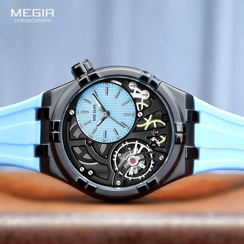 MEGIR 8111 Men's Quartz Sport Analog Watch, side view