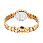 MEGIR 85112 women's quartz watch caseback with brand engraving and gold steel bracelet