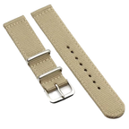 PAGANI DESIGN 20MM Official Genuine Nylon Strap with khaki dial, angled view