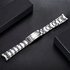 Pagani Design Original stainless steel oyster polished bracelet 20MM, detail view