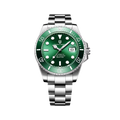 PAGANI DESIGN PD-1639 automatic diver watch with green dial, front view