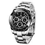 Pagani Design PD-1644 chronograph watch with black dial — front view