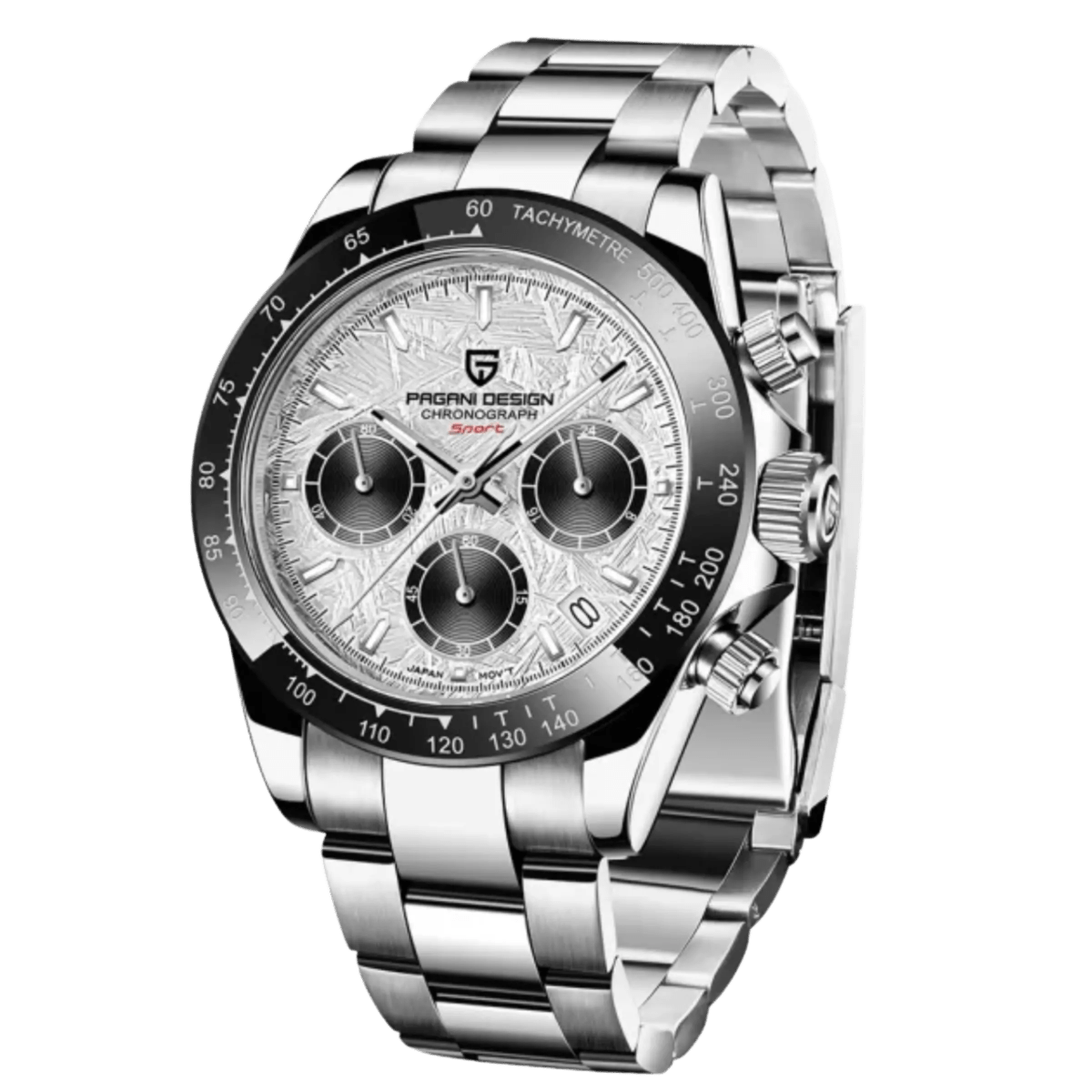 Pagani Design PD-1644 chronograph watch with gray dial — front view