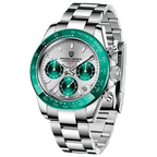 Pagani Design PD-1644 chronograph watch with green dial — front view