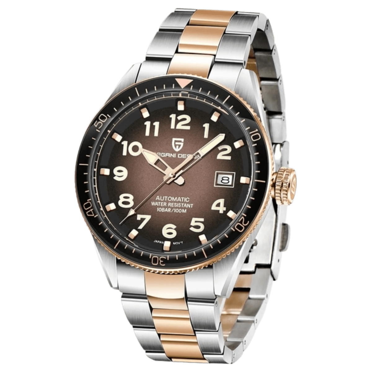 Pagani Design PD-1649 watch with brown oyster dial