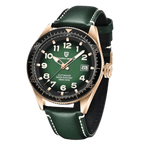 Pagani Design PD-1649 watch with green leather dial