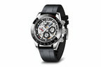 PAGANI DESIGN PD-1653 Rainbow Automatic Chronograph with rubber black dial, side view
