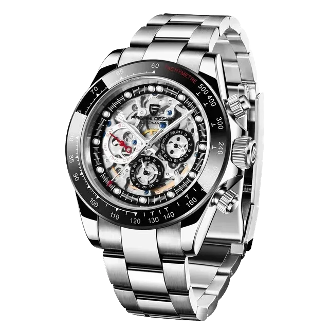 PAGANI DESIGN PD-1653 Rainbow Automatic Mechanical Chronograph Stainless Steel-PrimeTimepiece