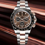 PAGANI Design PD-1664 chronograph with brown dial and two-tone rose gold steel bracelet