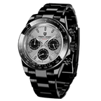 Pagani Design PD-1664 chronograph watch with all black gray dial