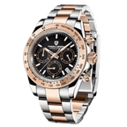 Pagani Design PD-1664 chronograph watch with gold black dial