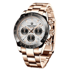 Pagani Design PD-1664 chronograph watch with gold gray dial