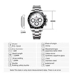 PAGANI DESIGN PD-1664 Men's Chronograph Watch Specifications: 40mm Dial